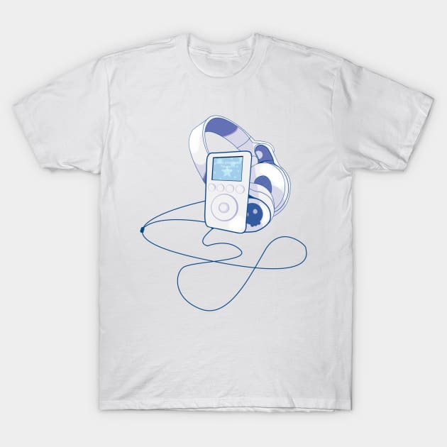 Music collector (blue) T-Shirt by 1anioh